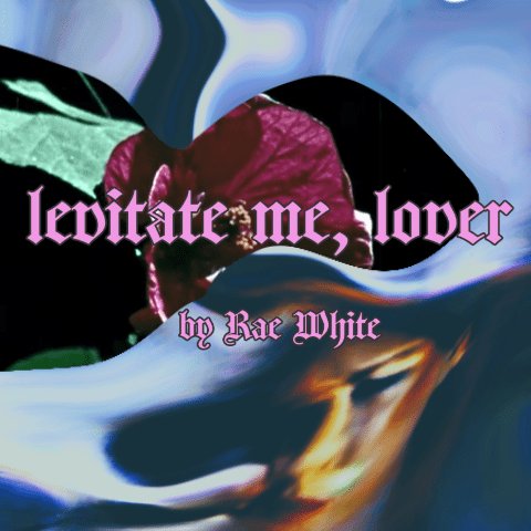 Merged photos of a maroon flower and a person's face. They're wearing lipstick that matches the colour of the flower.