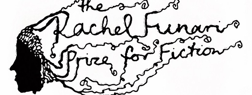 Logo of a person's face with hair that reads the Rachel Funari Prize for Fiction